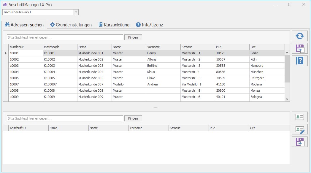 AnschriftManagerLX Pro Screenshot